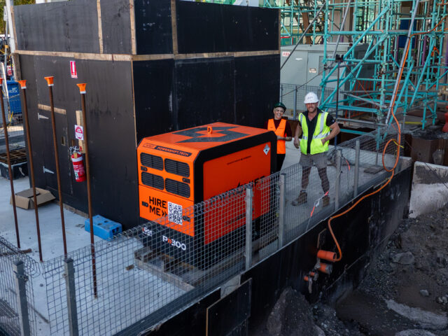 DUAL BATTERY POWER FOR MAJOR HIGH RISE CONSTRUCTION PROJECT