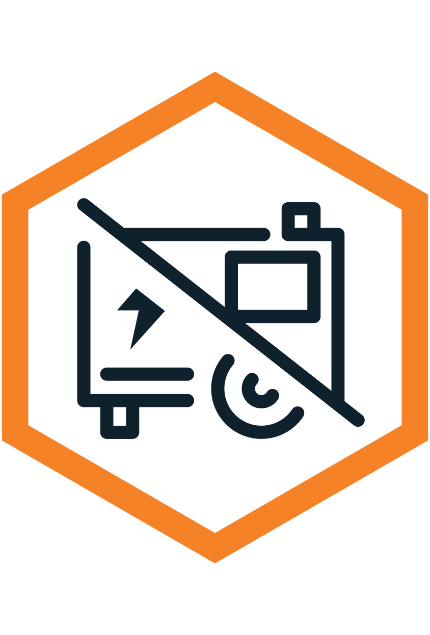 Cut costs and noise icon